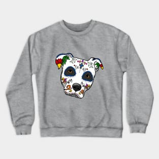 PItbull Sugar skull Crewneck Sweatshirt